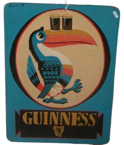 Antique enamel posters