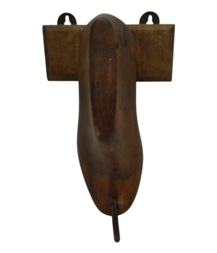 Antique wooden shoe hook