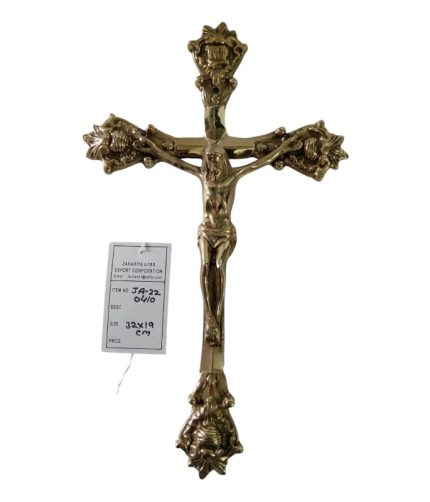Crucifix Wall Hanging Gold Finish