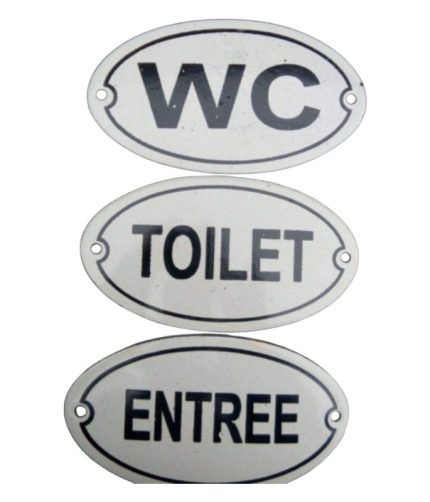 Enamel signs