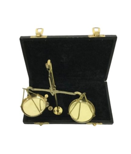 Brass scale in box